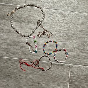 Jewelry bundle bracelets are handmade